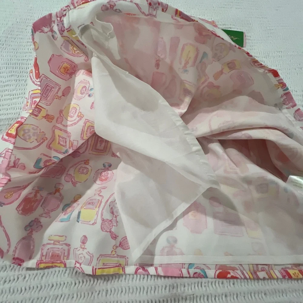 Lilly Pulitzer Briar Skirt Resort White Spritz Size L 100% Cotton New - Picture 4 of 4